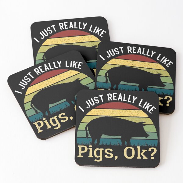 Item preview, Pig Lovers Gift, I Just Really Like Pigs Ok, Cute Pigs designed and sold by AEOPIN.