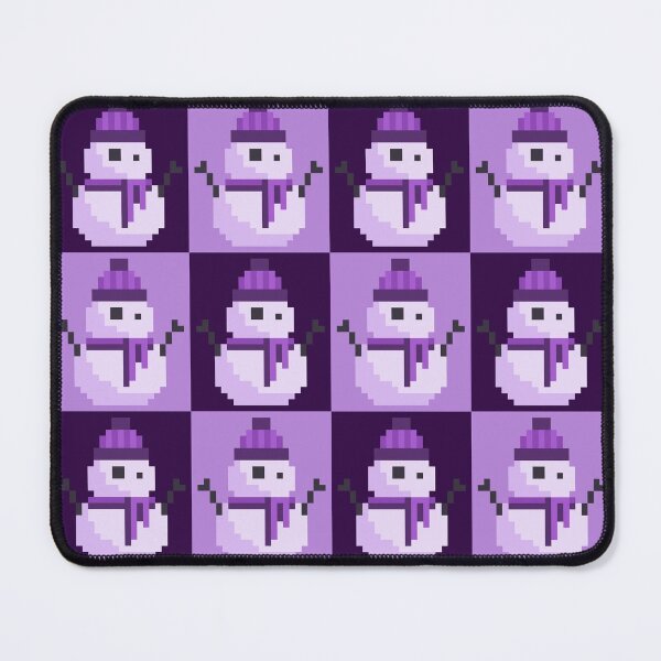 Item preview, Twee Pixel Snowmen, Snowy Purple designed and sold by rin3d .