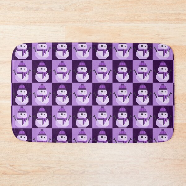Item preview, Twee Pixel Snowmen, Snowy Purple designed and sold by rin3d .