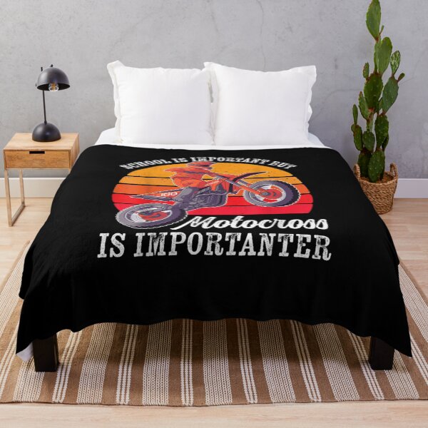 Item preview, School is important but motocross is importanter funny motorcross gift idea designed and sold by wi trendshop.