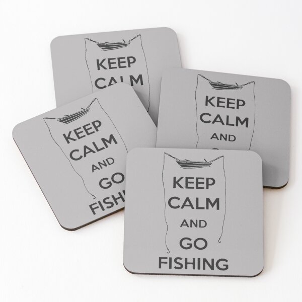 Item preview, Keep Calm And Go Fishing - Funny Fishing Graphic Tees designed and sold by Zyphrost ★★★★★ (✔).