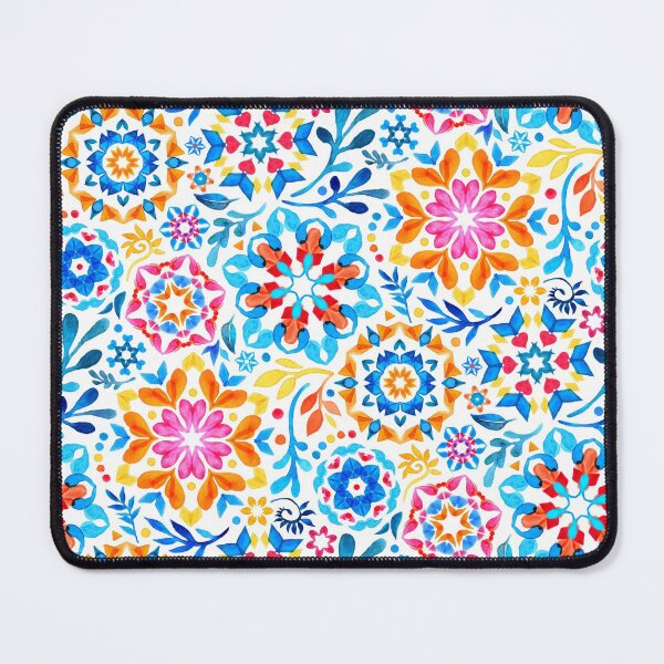 Item preview, Watercolor Kaleidoscope Floral - brights designed and sold by micklyn.