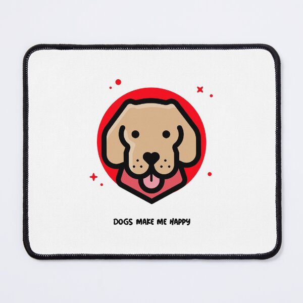 Aperçu de l'œuvre Les chiens me rendent heureux créée et vendue par Dim0107.