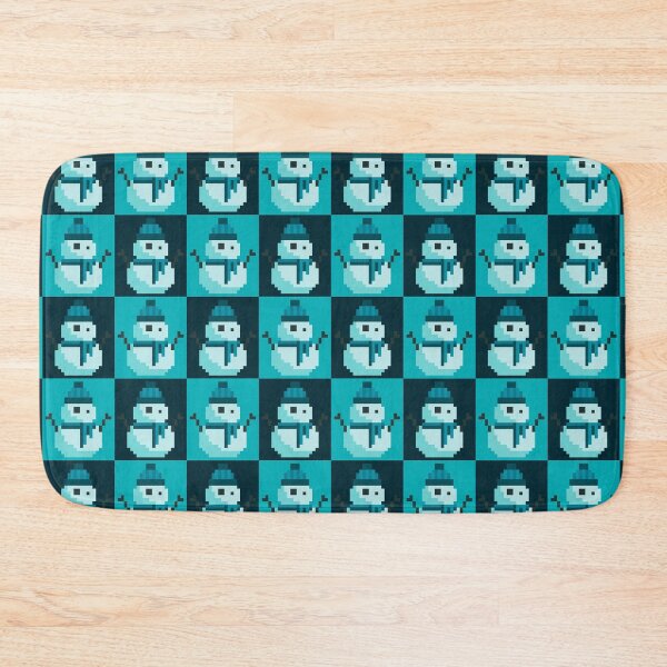 Item preview, Twee Pixel Snowmen, Snowy Cyan designed and sold by rin3d .
