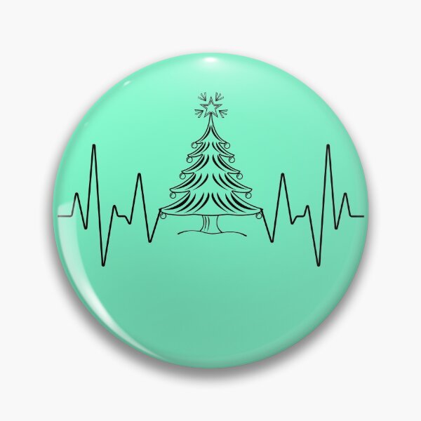 Item preview, Christmas tree life line heart beat pulse art design designed and sold by Tshepomuza.