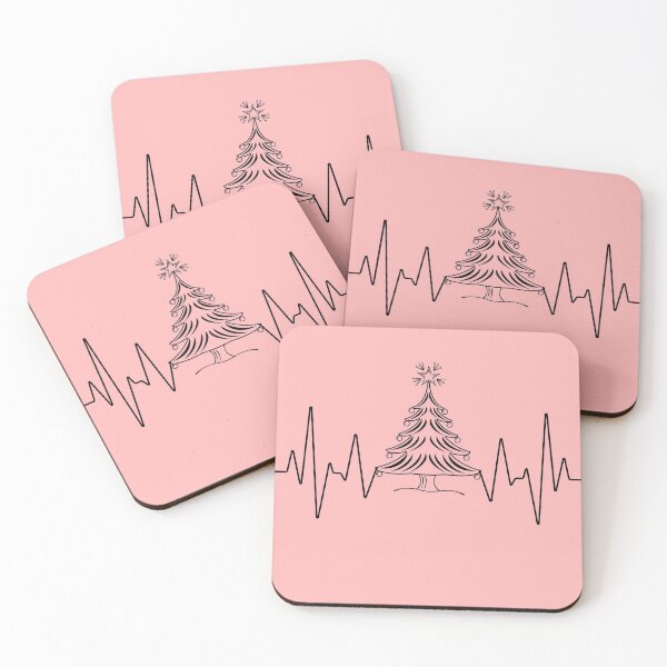 Item preview, Christmas tree life line heart beat pulse art design designed and sold by Tshepomuza.