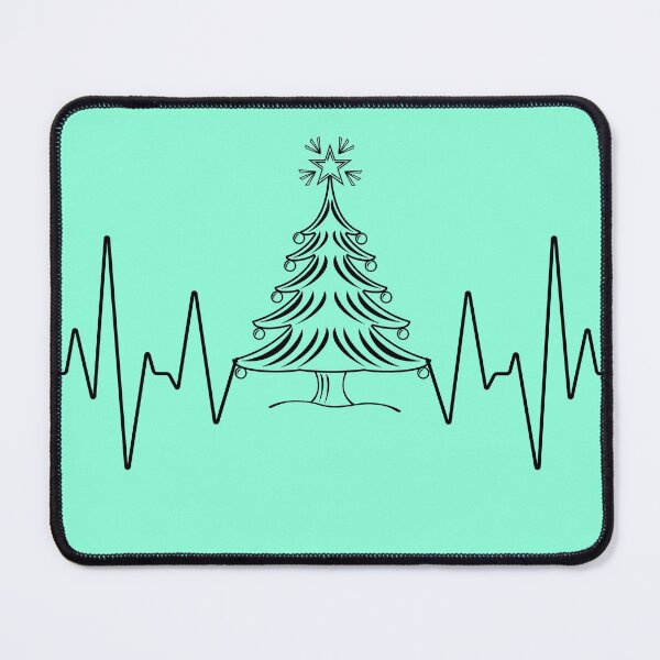 Item preview, Christmas tree life line heart beat pulse art design designed and sold by Tshepomuza.