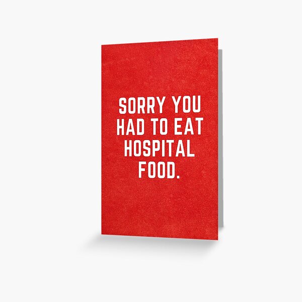 Funny get well soon card Greeting Card