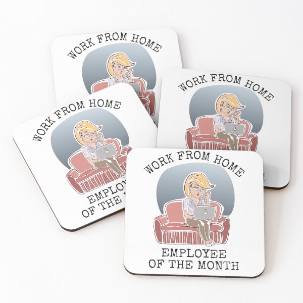 Item preview, Work From Home Employee Of The Month designed and sold by Rhu Creations.
