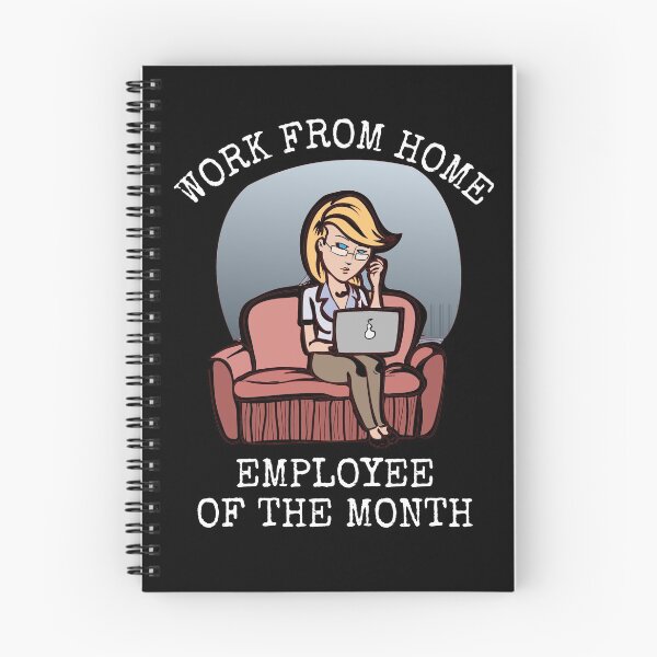 Item preview, Work From Home Employee Of The Month designed and sold by Rhu Creations.