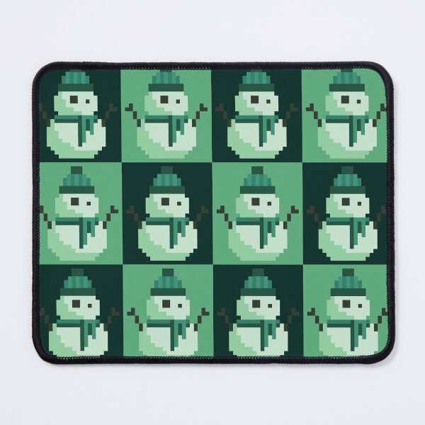 Item preview, Twee Pixel Snowmen, Snowy Green designed and sold by rin3d .