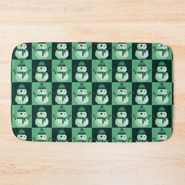 Item preview, Twee Pixel Snowmen, Snowy Green designed and sold by rin3d .