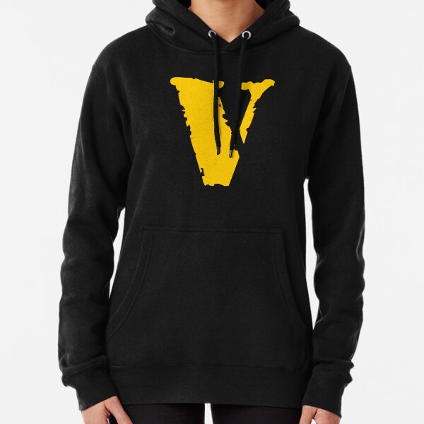 yellow and black vlone moletom com capuz