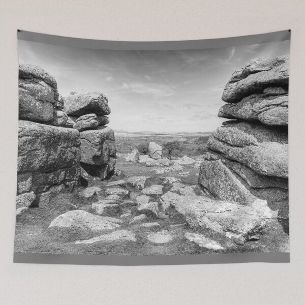 Item preview, Combestone Tor Dartmoor National Park, Devon, Black And White designed and sold by Paul Thompson Photography.