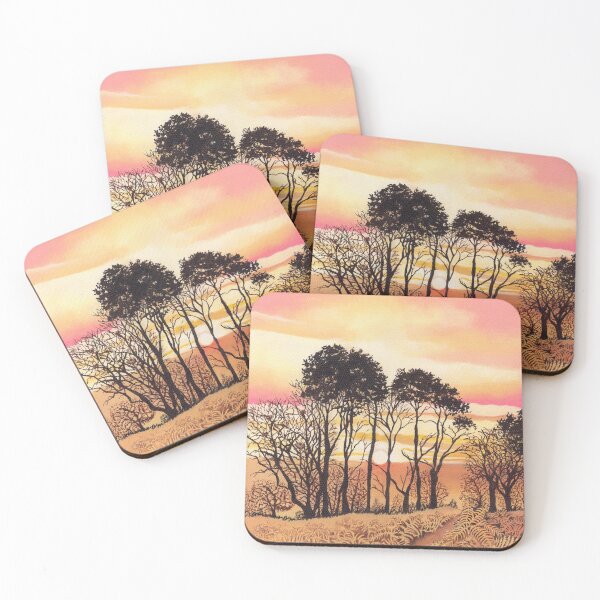 Item preview, Sunset Trees (acrylic on canvas) designed and sold by Painting By Nature.