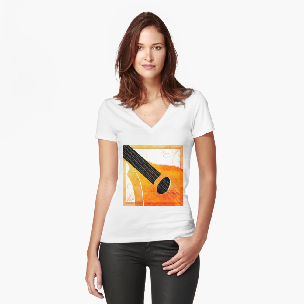 Item preview, Fitted V-Neck T-Shirt designed and sold by juliehatton.