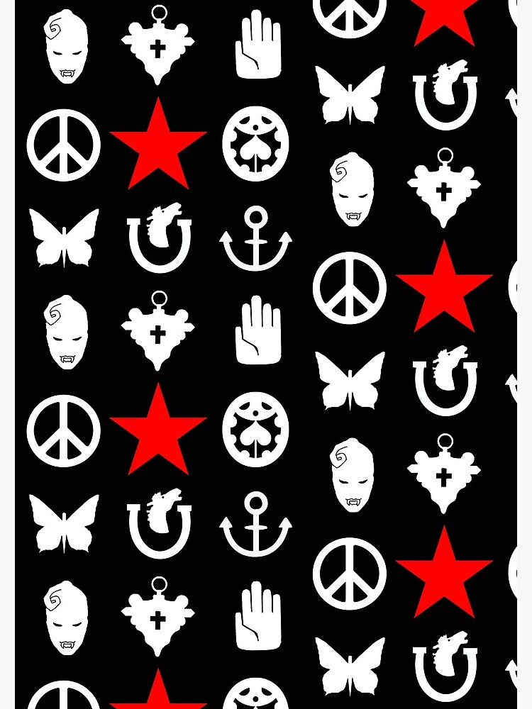 "JoJo Symbols JoJo's Bizzare Adventure Character Symbols" Spiral