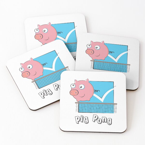 Item preview, Cerdo Pong designed and sold by bubbliciousart.