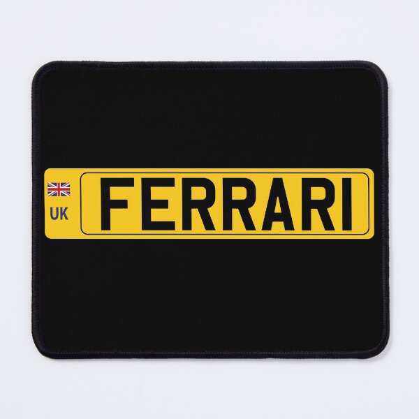 Item preview, Ferrari UK Reg Plate - Registration Number License Plate designed and sold by MintGubbins.