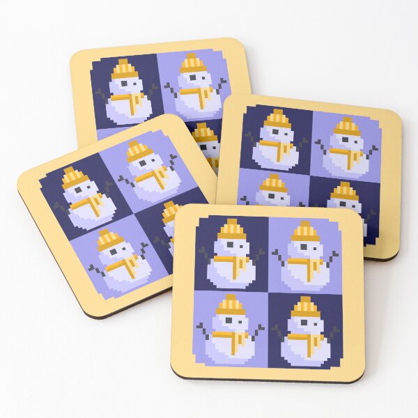 Item preview, Twee Pixel Snowmen, Orange Clothes designed and sold by rin3d .