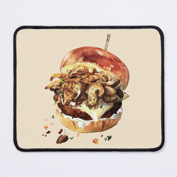 Item preview, Mushroom Beef Burger designed and sold by Alicia Chee.