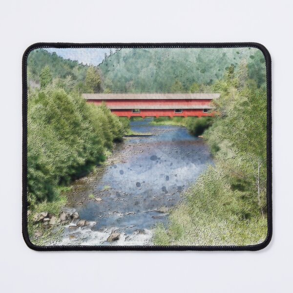 Item preview, Westfir Covered Bridge Watercolor | Oregon Americana designed and sold by TwoSmallPtatoes.