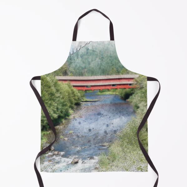 Item preview, Westfir Covered Bridge Watercolor | Oregon Americana designed and sold by TwoSmallPtatoes.