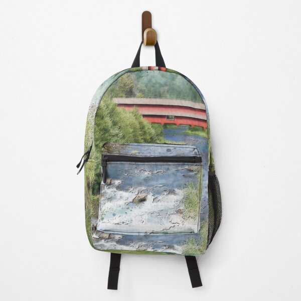 Item preview, Westfir Covered Bridge Watercolor | Oregon Americana designed and sold by TwoSmallPtatoes.