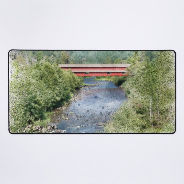 Item preview, Westfir Covered Bridge Watercolor | Oregon Americana designed and sold by TwoSmallPtatoes.