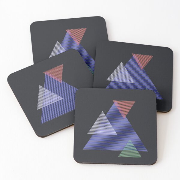 Item preview, Abstract Triangles Geometric Shapes - Modern Abstract Geometric Art designed and sold by jacnotjac.