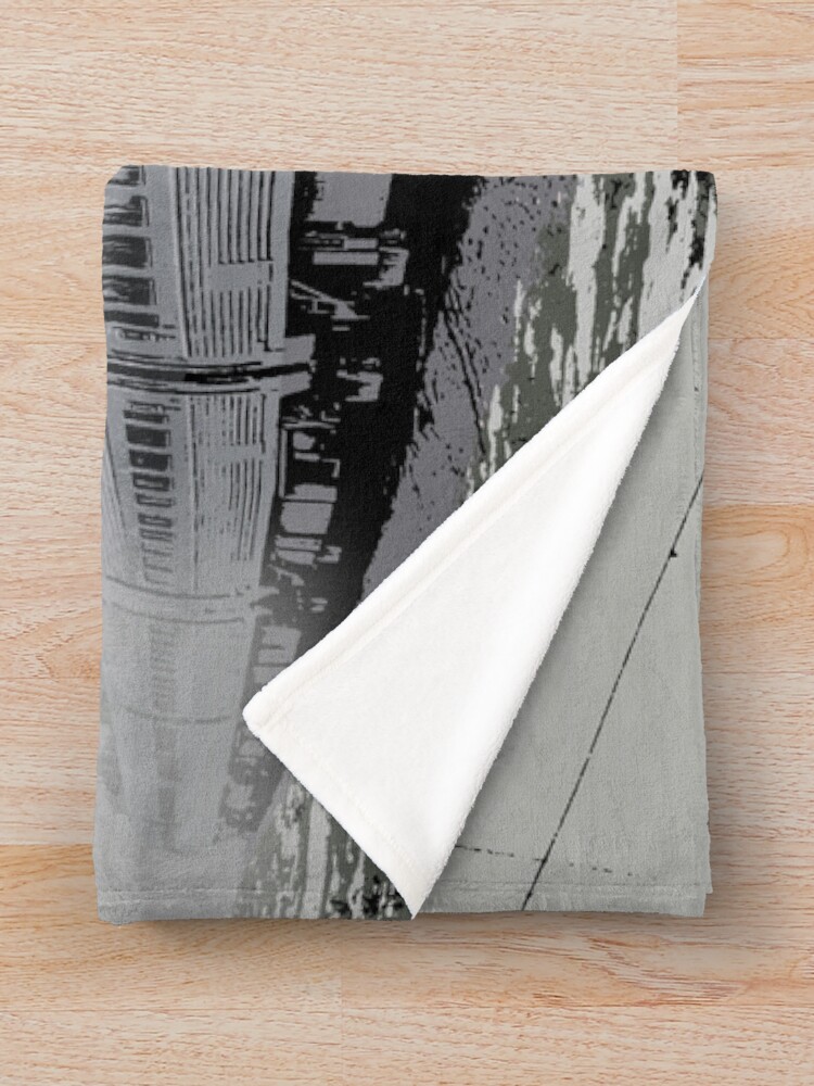 Thumbnail 3 of 6, Throw Blanket, Misty Metroliner designed and sold by Rorymacve.