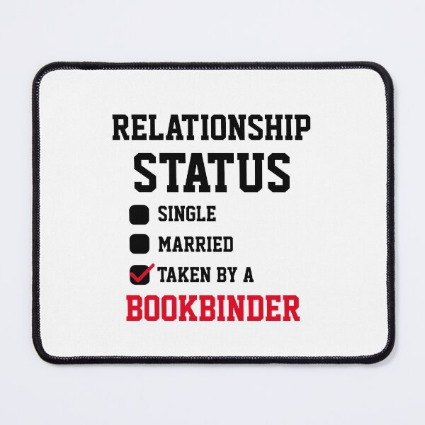 Item preview, Bookbinder Relationship Status  designed and sold by Yay Design.