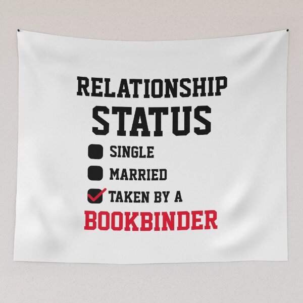 Item preview, Bookbinder Relationship Status  designed and sold by Yay Design.