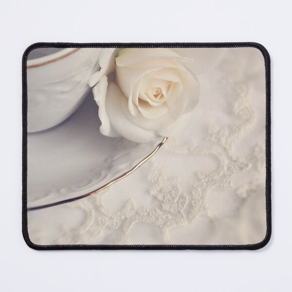 Item preview, Cream Rose, Lace, and China Cup. designed and sold by Lyn Randle.