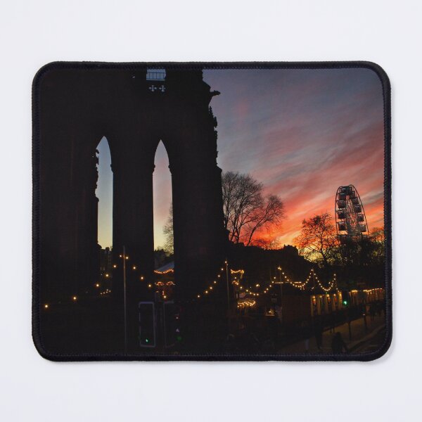 Item preview, Sunset over Scott monument and big wheel in Edinburgh designed and sold by Ann Biddlecombe.