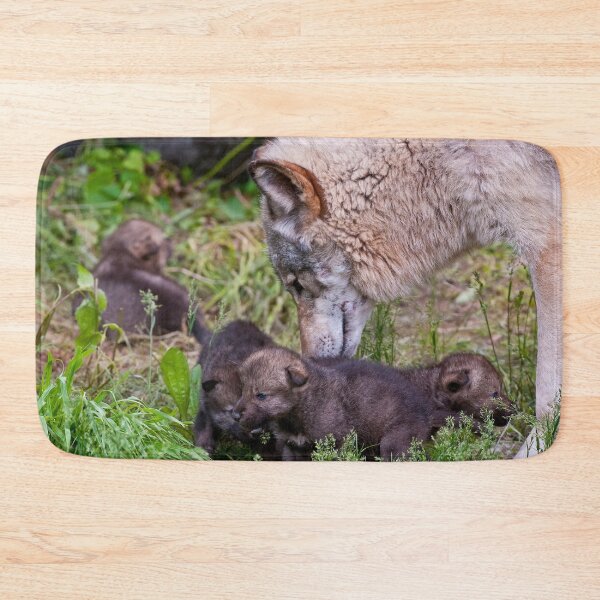 Item preview, Timber Wolf And Pups designed and sold by WolvesOnly.