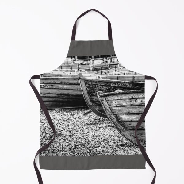 Item preview, Derwentwater Wooden Rowing Boats Black And White designed and sold by Paul Thompson Photography.