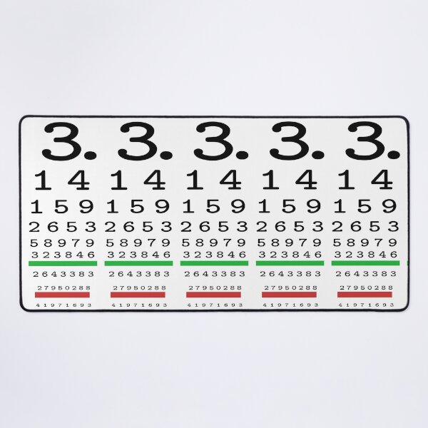 Item preview, Pi number in vision test designed and sold by Javier Narváez Solarte.