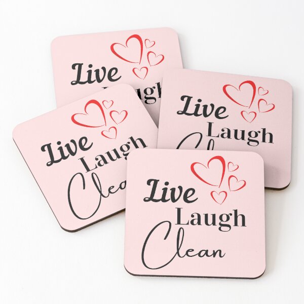 Item preview, Live Laugh Clean Novelty Cleaning Lady Housekeeper Janitor designed and sold by SavvyCleaner.