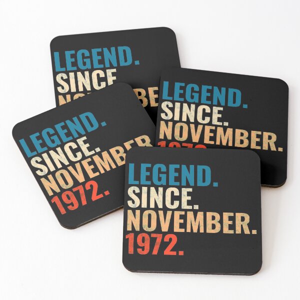 Item preview, Legend Since November 1972 Retro Vintage designed and sold by Teelogic.
