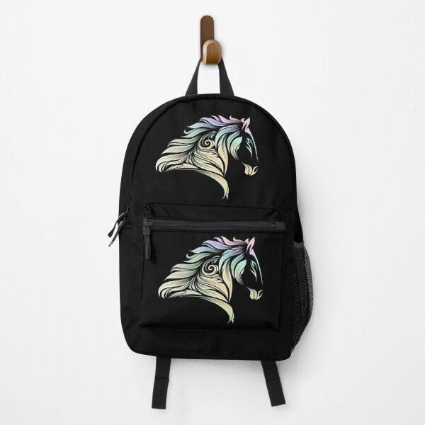 Item preview, Horse Head Colorful Pastel Silhouette designed and sold by ZiesMerch.