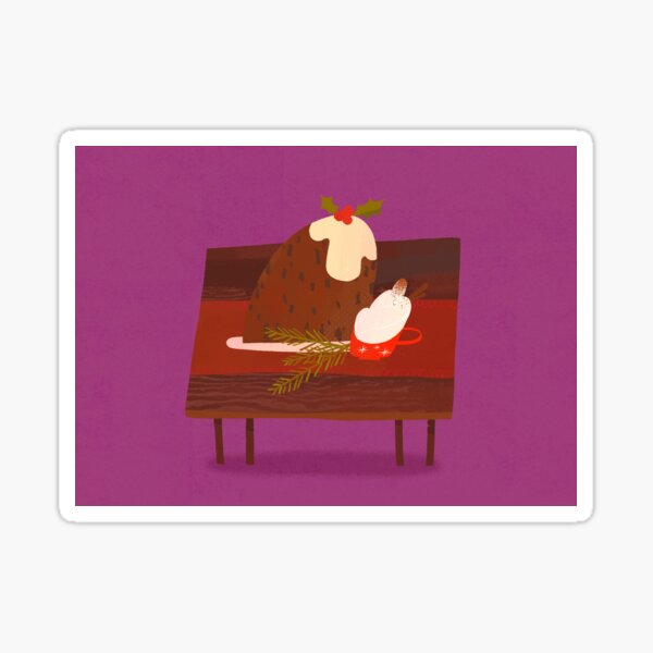Christmas Pudding Sticker