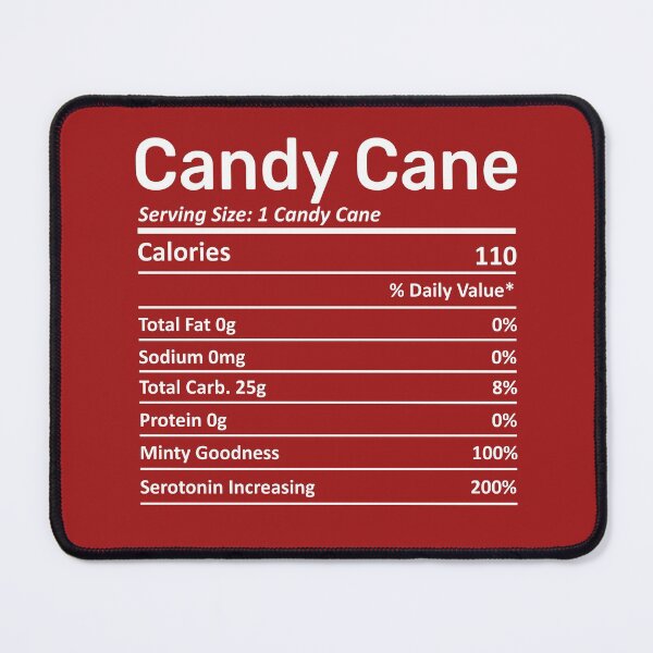 Item preview, Candy Cane Nutrition Facts Funny Candy Lover Christmas Gift designed and sold by alenaz.