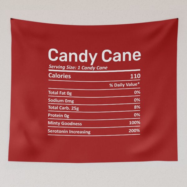 Item preview, Candy Cane Nutrition Facts Funny Candy Lover Christmas Gift designed and sold by alenaz.