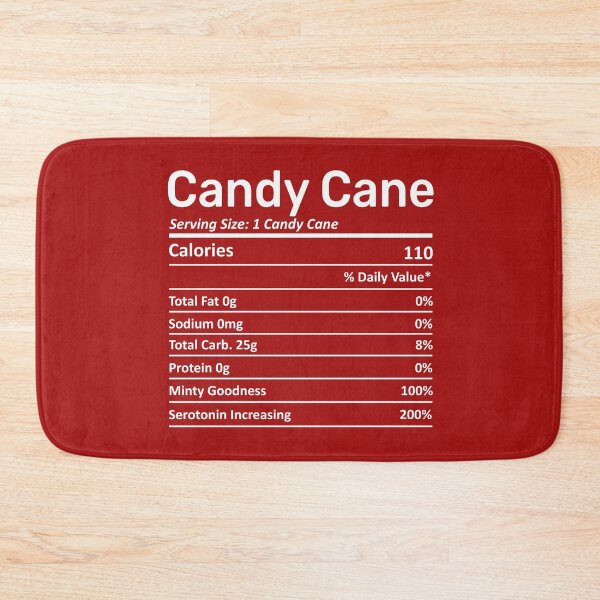 Item preview, Candy Cane Nutrition Facts Funny Candy Lover Christmas Gift designed and sold by alenaz.