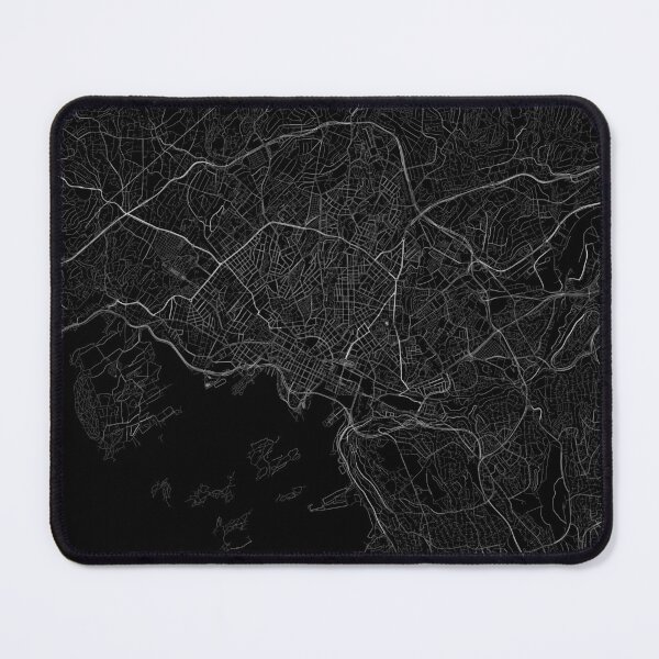 Item preview, Oslo map minimalist in black and white designed and sold by DesireeVDA.