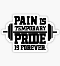 Pain is temporary! Sticker