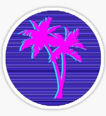 Palms Vaporwave Sticker