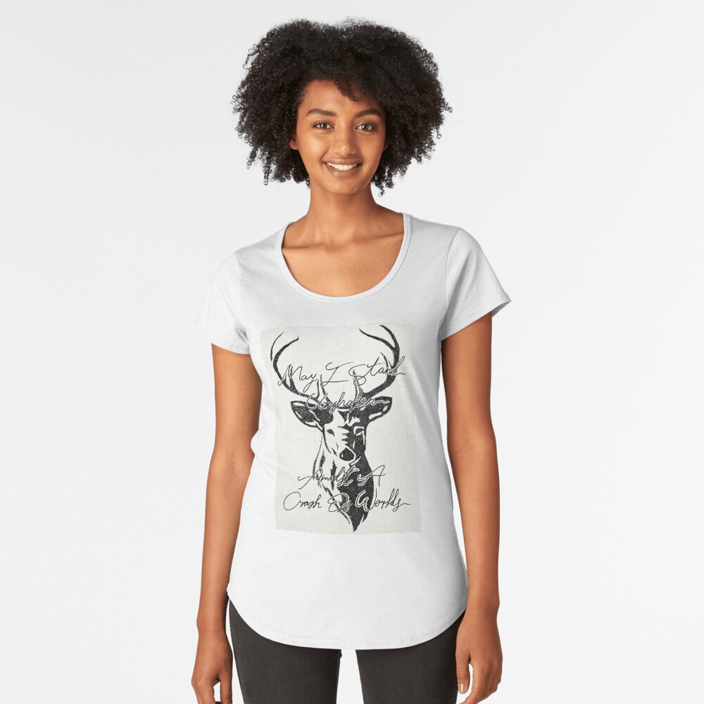 Vista previa del artículo con la obra «Camiseta premium de cuello ancho», diseñado y vendido por Morgan-Hilton.