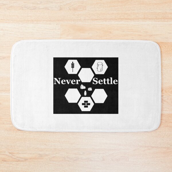 Item preview, Never Settle - Black Background   designed and sold by BAndPStudioMAMa.